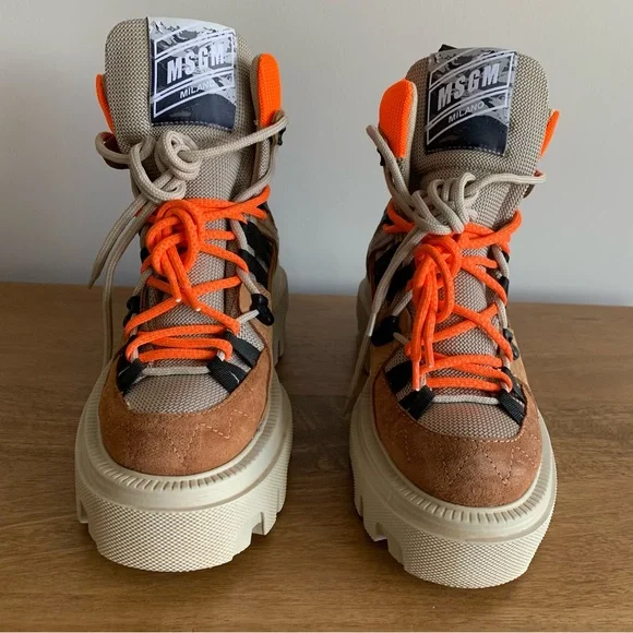 MSGM Suede Hiking Boots size 38 - Picture 4 of 8